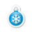 Xmas sticker ball blue Icon